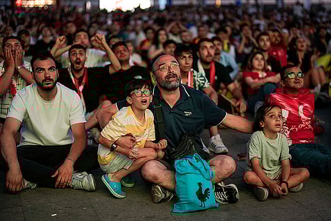 Turkish supporters in Istanbul